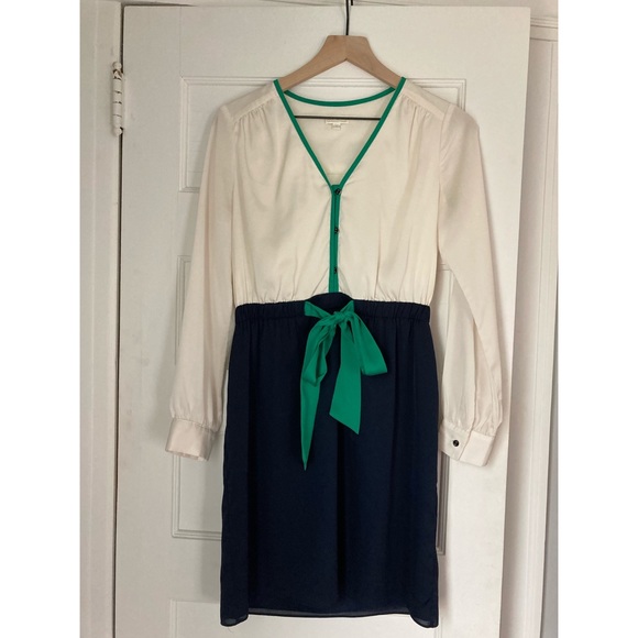 Shoshanna Dresses & Skirts - Anthropologie Shoshanna Color Block Tie Dress